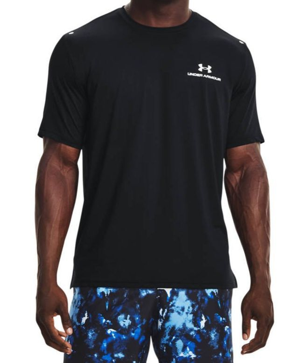 Мужская теннисная футболка Under Armour Men's UA Rush Energy Short Sleeve - черный