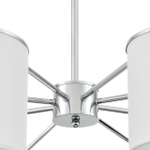 6591/8 CLASSI LN25 62 хром/белый, металл/текстиль Люстра подвесная E14 8*40W 220V SUNTORI