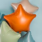 Шар (19''/48 см) Звезда, Папайя, 1 шт.