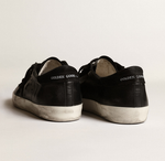 Женские Кеды Super-Star in black nappa with black suede star and heel tab