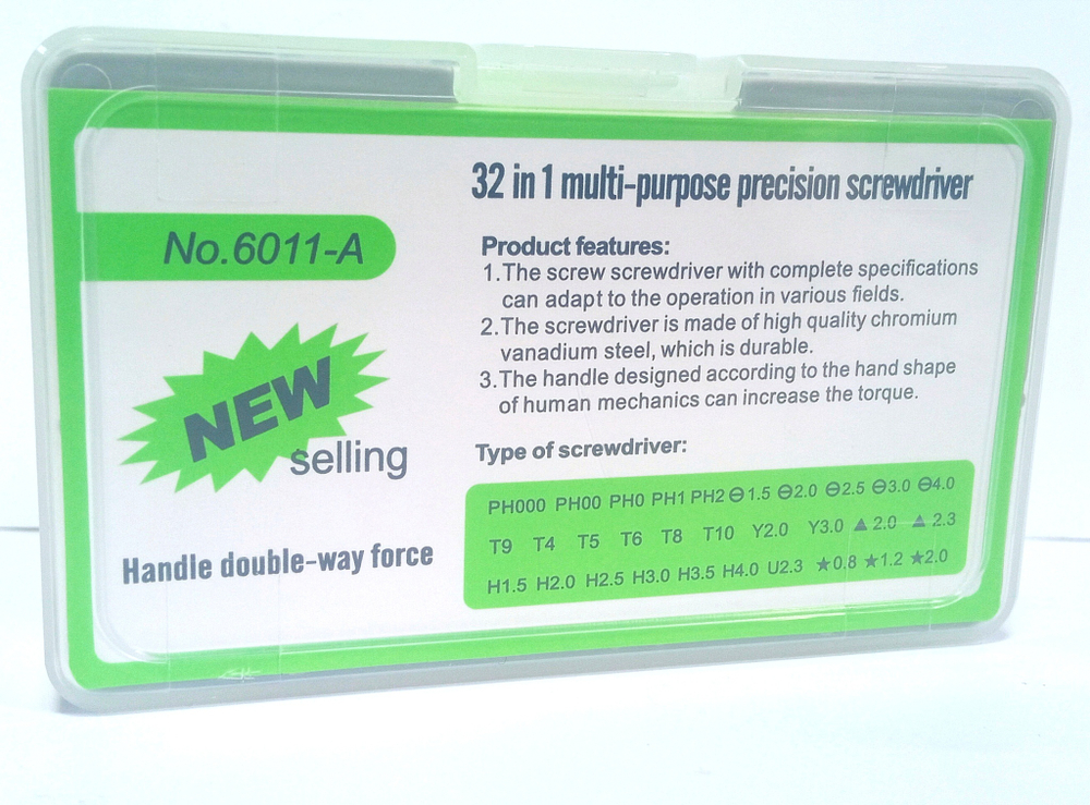 Набор отверток для точных работ Universal No.6011-A (32в1)
