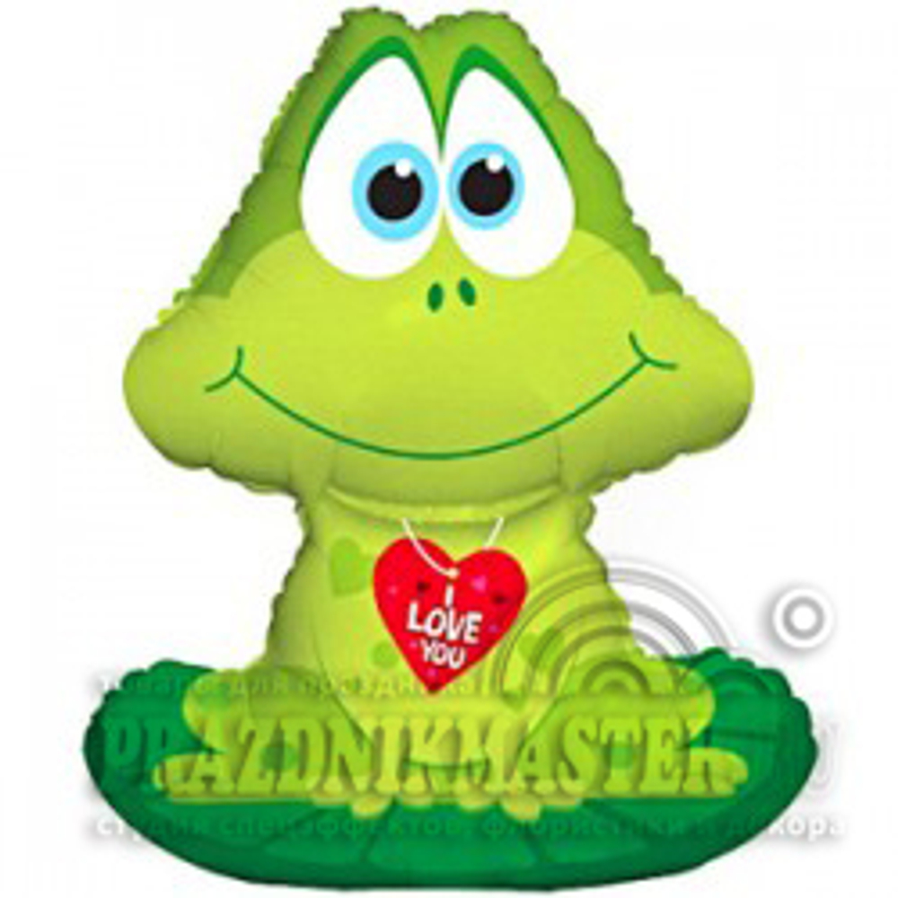 CTI Фигура Лягушка с сердечком Зеленый 32''/81 см.