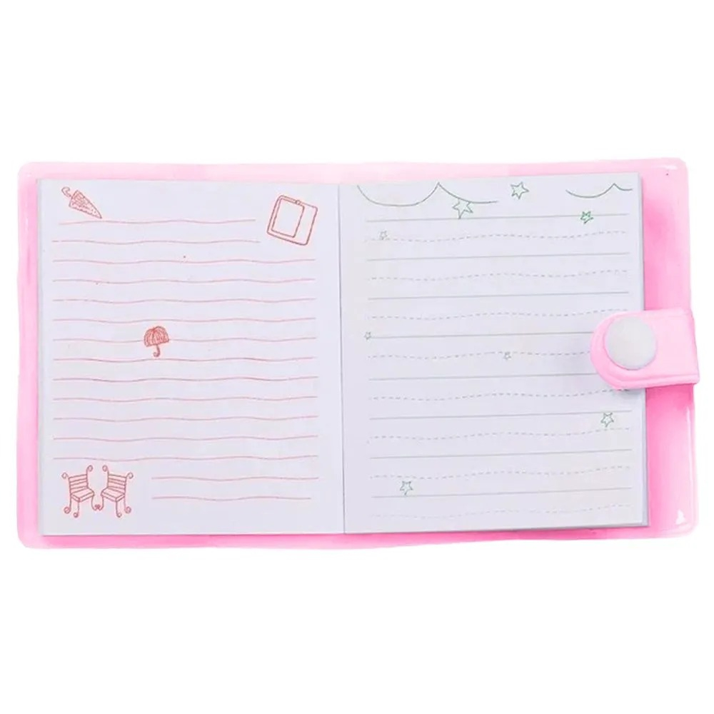 Канцелярский набор детский с текстовыделителем, 3-х цветной ручкой и блокнотом, MC-Basir, подарочный набор канцелярских принадлежностей для школы