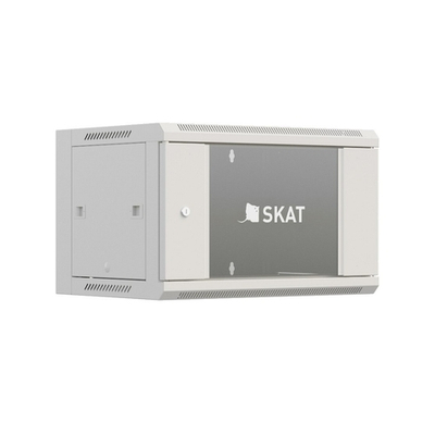 Телекоммуникационный шкаф БАСТИОН SKAT TB-12W660GF Шкаф настенный телекоммуникационный 12U 600х600х635мм, дверь стеклянная (4422) (1.5 года гарантия)