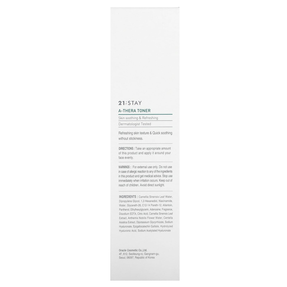 Dr. Oracle, 21; Stay, тоник A-Thera, 120 мл (4,05 жидк. унц.)
