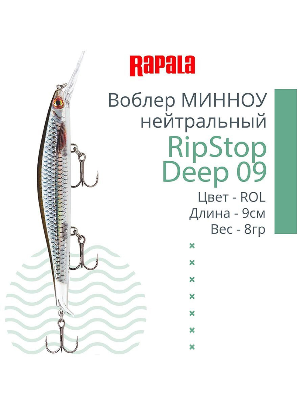 Воблер для рыбалки RAPALA RipStop Deep