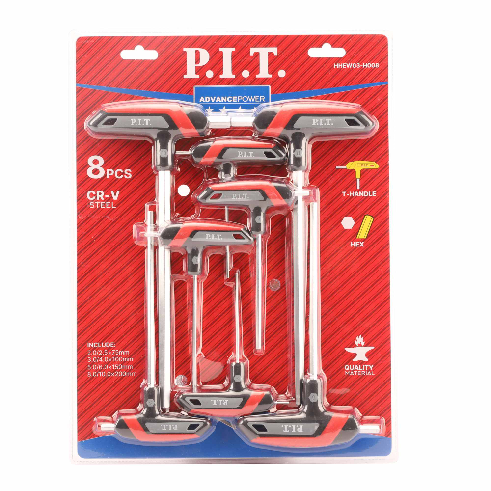 Набор шестигранных ключей P.I.T. ADVANCE HHEW03-H008