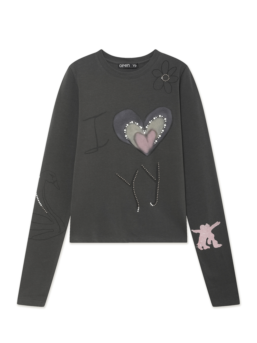Джемпер Beaded I Love Yy Tee