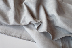 СВЕТЛО-СЕРЫЙ - Хлопок твил ВАРЕНКА с ВЕЛЮР-ЭФФЕКТОМ (1362 Евгения)
