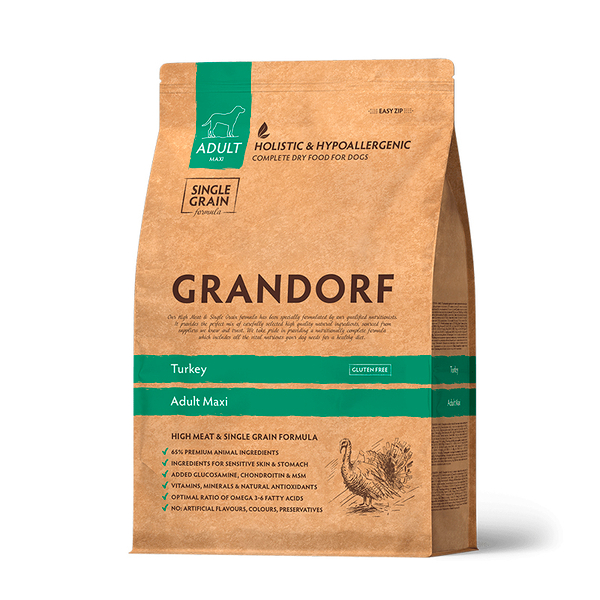 Сухой корм Grandorf Dog Turkey MAXI индейка для собак крупных пород,3кг (Грандорф)