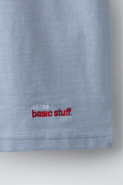 ZARA ФУТБОЛКА РЕГЛАН С ВЫШИТОЙ НАДПИСЬЮ, МОРСКОЙ ЯРКО-СИНИЙ