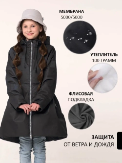 Пальто демисезонное стеганое утепленное мембрана