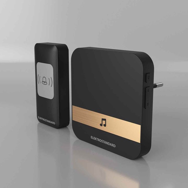 Звонок беспроводной Elektrostandard DBQ24M WL 52M IP44 черный a047172