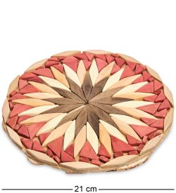 Народные промыслы ДР-502/7 Подставка под горячее, круглая «Мозайка» 20х20