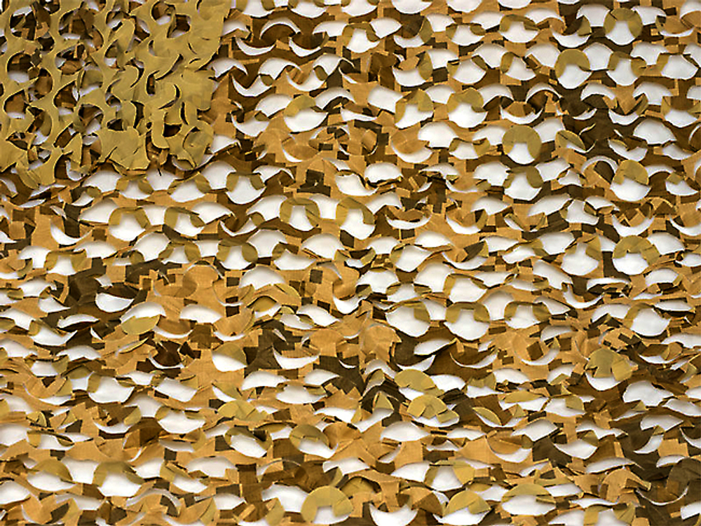 Маскировочная сеть Нитекс Пейзаж Камыш 3D ПК-3 (охра, светло-серый) 2,2х3 12714