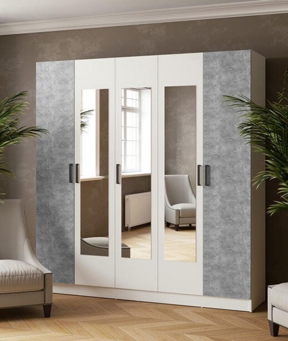 Шкаф комбинированный Ларс с зеркалом 2000