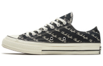 Chuck 70 Converse Low "Scripted Signature Print - Black Egret"