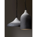 Светильник подвесной sustainable collection, D22х39 см, черный/белый