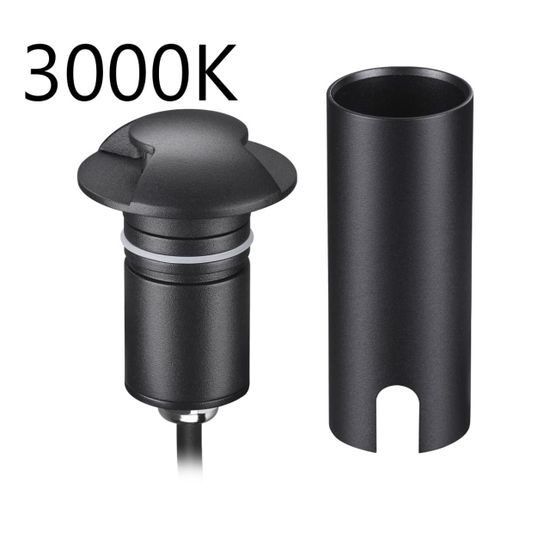 6662/2GL3 NATURE ODL25 691 черный/металл Встраиваемый грунтовый светильник IP67 LED 3W 3000K 75° 12V/24V WALD (нужен драйвер 357781/357782)