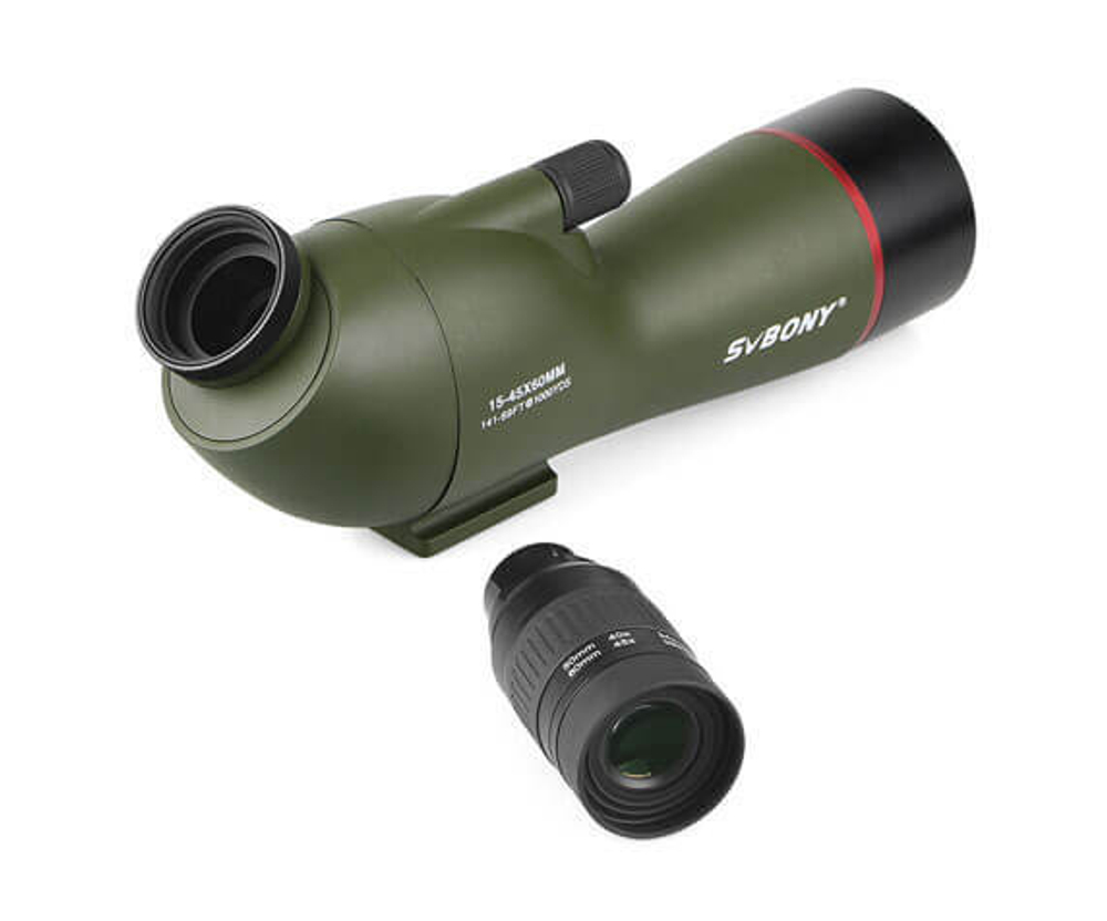 Зрительная труба SVBONY SV19 15–45x60 WP, наклонная - фото 3