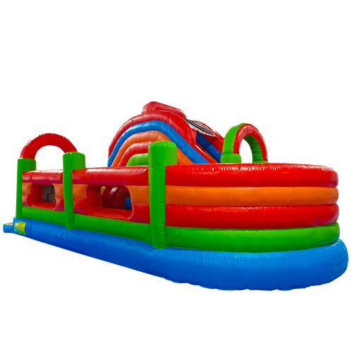 Надувная полоса препятствий «Цветное изобилие 2» 8*4*4 м