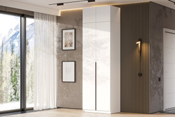 Шкаф с антресолью (полка + штанга) ШК 5 (800), Белый