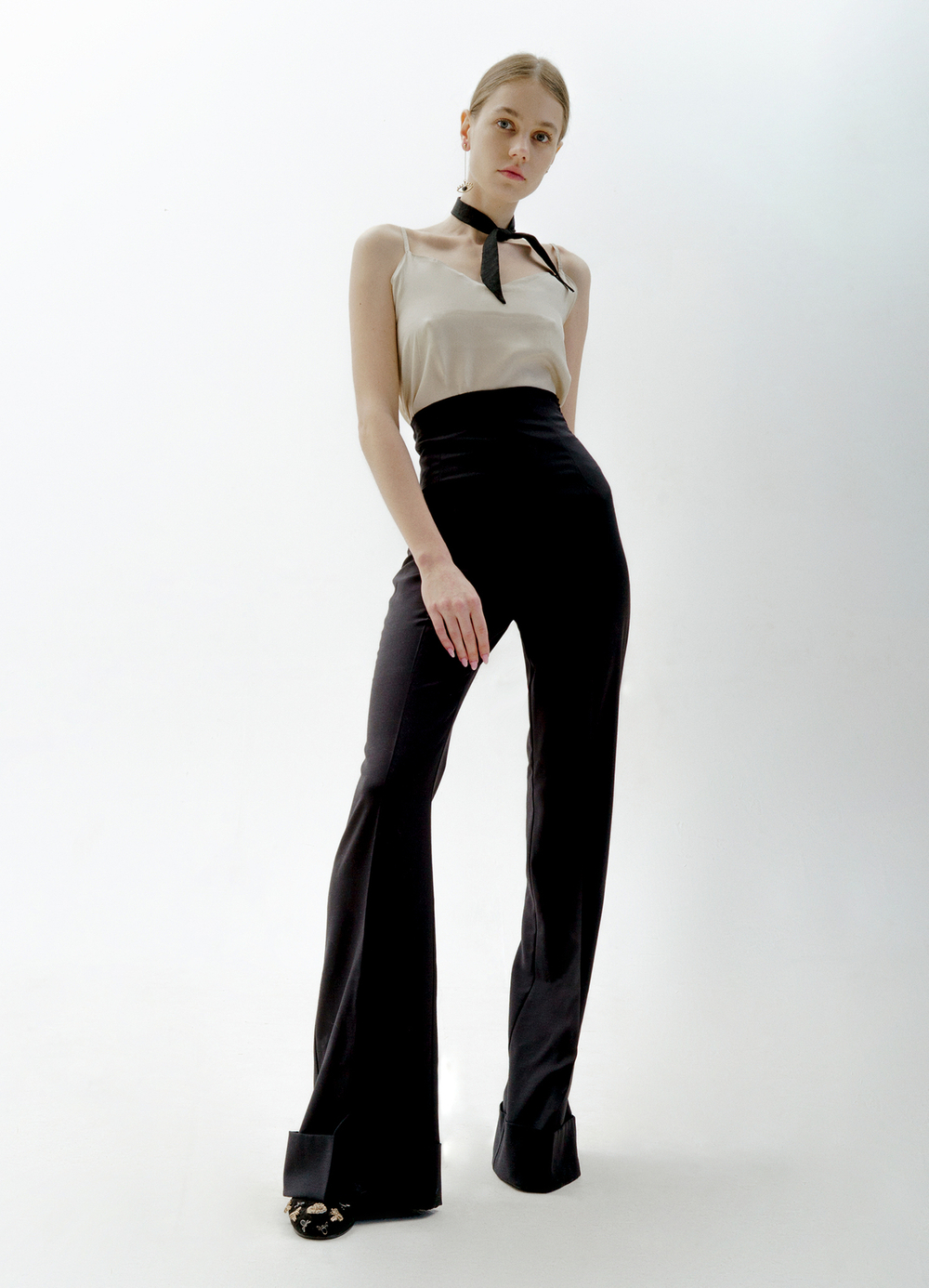 Pressed-сrease wool trousers