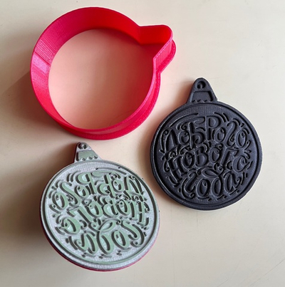 Штамп с вырубкой «Доброго нового года»