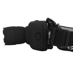 Фонарь налобный светодиодный Трофи Налобные GB-301 на батарейках мощный яркий 2 режима черный с регулируемым фокусом | Налобные фонари