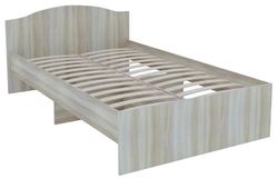 Кровать "Доминик" М-8 1200Л (ясень шимо светлый), ЛДСП, Комфорт-S, г. Ижевск