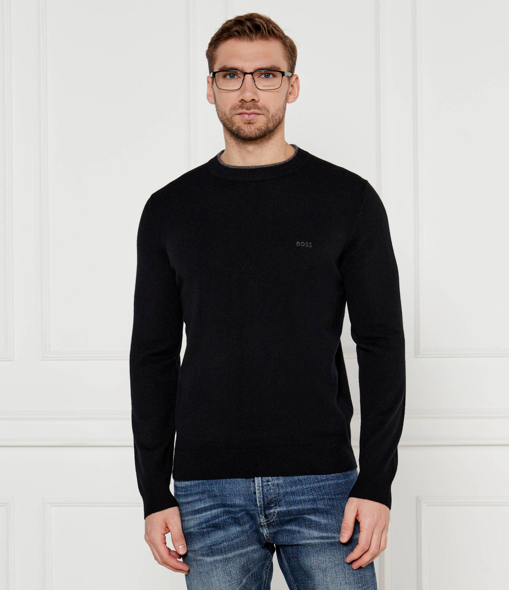 Шерстяной свитер Ebacio BOSS BLACK - черный(50526844)