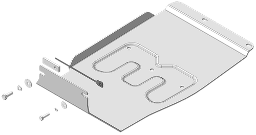 Защита заднего электромотора. 4 мм, Алюминий для Li Auto L6 2024-н.в., Motodor.349905