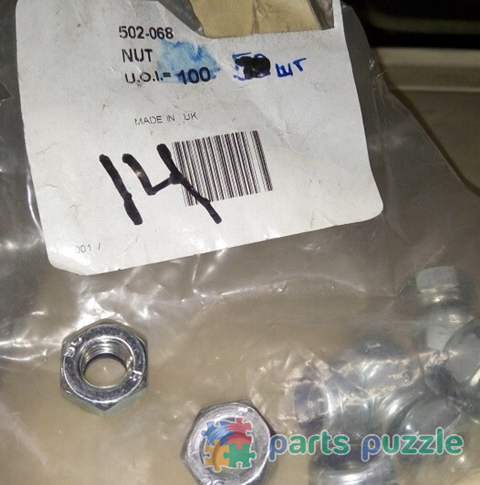 Гайка / NUT METRIC NYLOC M10 ZN10.9 АРТ: 502-068 Гайка / NUT METRIC NYLOC M10 ZN10.9 АРТ: 502-068