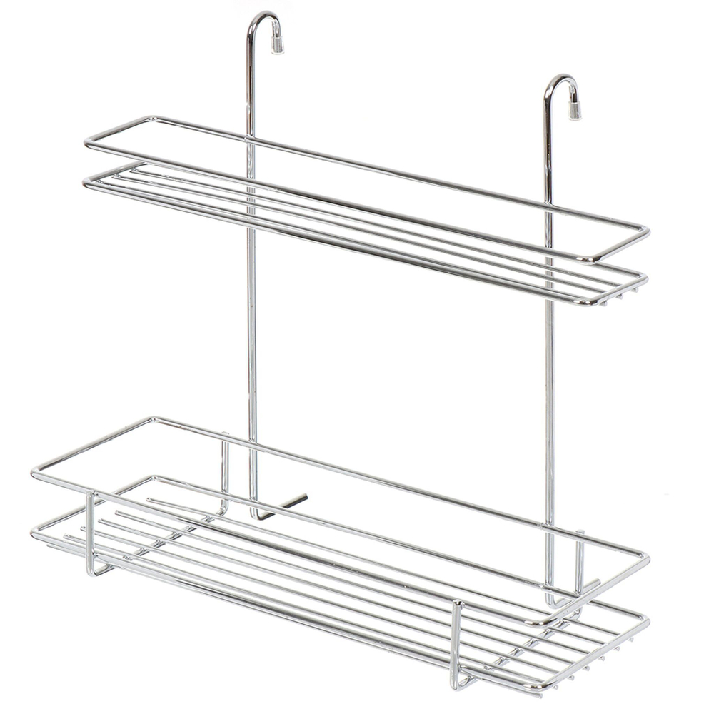 Полка на рейлинг для специй, 35.5х17.85х33 см, двухуровневая, U000035