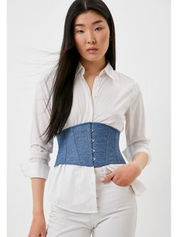 Джинсовый корсет-пояс