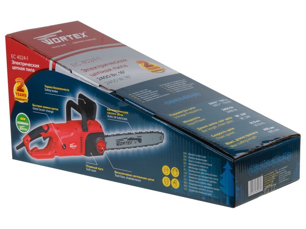 Пила цепная электрическая WORTEX EC 4024-1