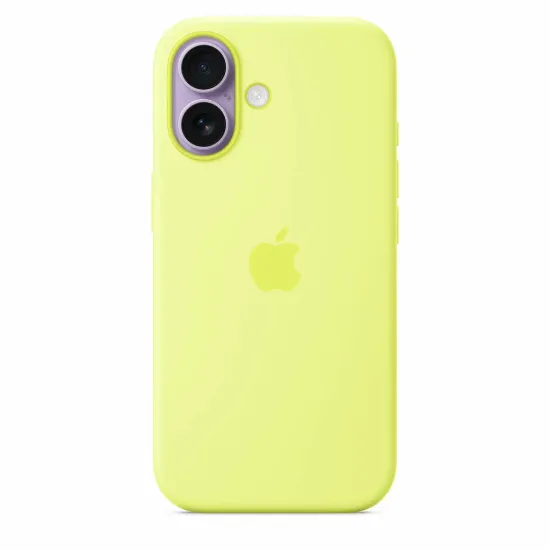 Чехол Apple 17 Silicone Case with MagSafe – Neon Yellow