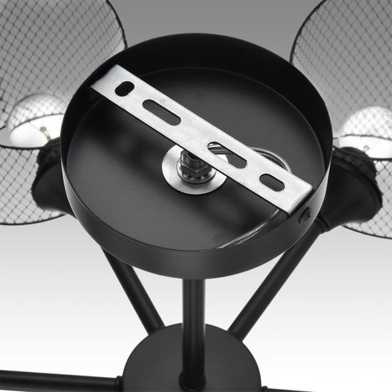 8238/6C COUNTY LN25 258 черный металл Люстра потолочная Е27 6*60W 220V TIDINA