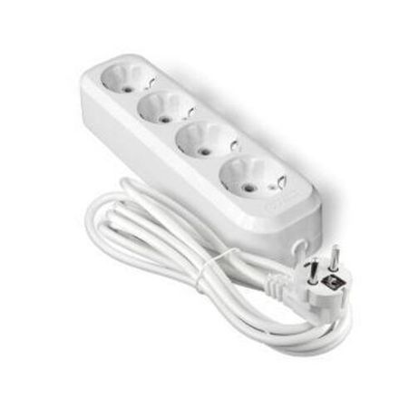 Удлинитель "UNIVersal" У10-555 ПВС 3*1,0 4гн. с/з 10м (еврослот)