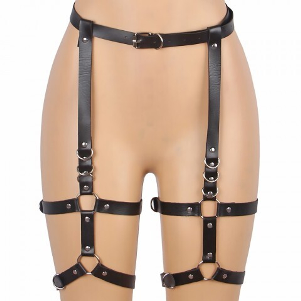 Гартеры кожаные на поясе Ohyeah