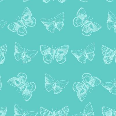 Бабочки на голубом