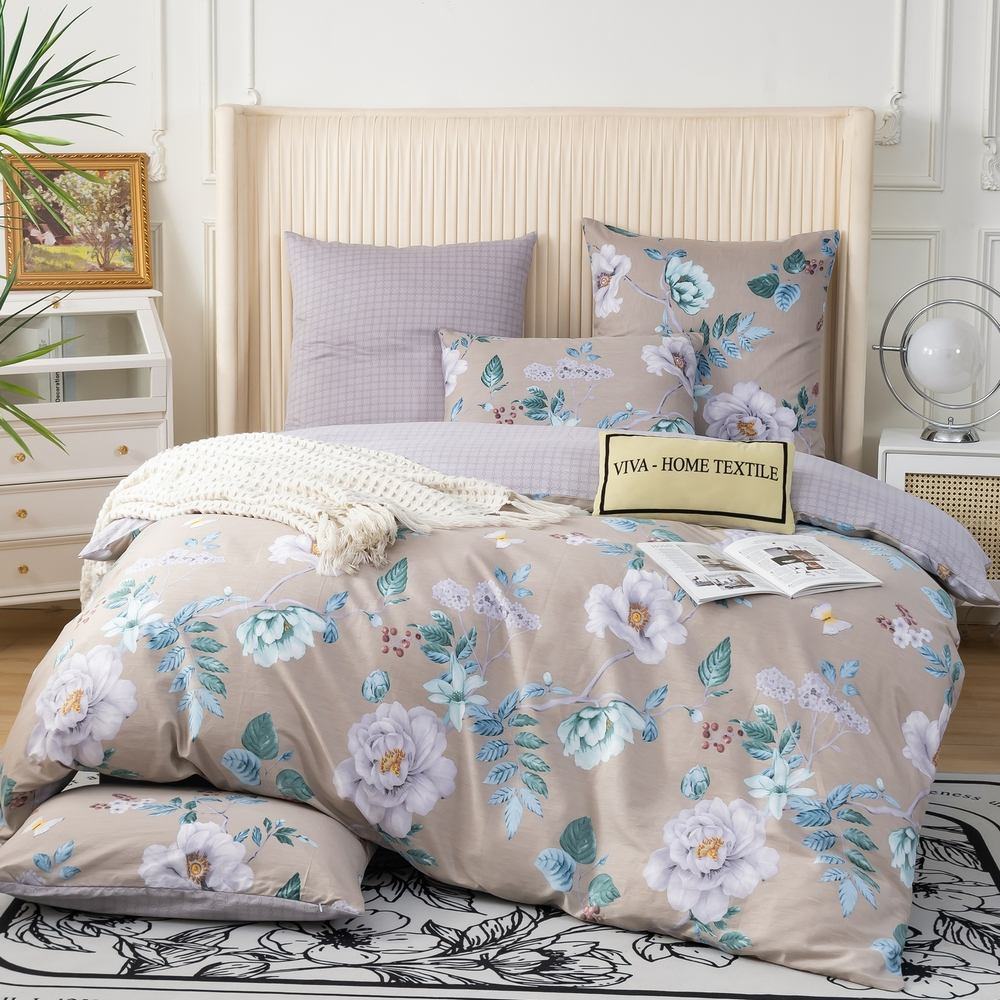 Комплект постельного белья Делюкс Сатин 100% хлопок L501