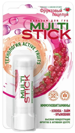 Фруктовый поцелуй бальзам для губ Multistick Интенсивное увлажнение MIX 4,3 г