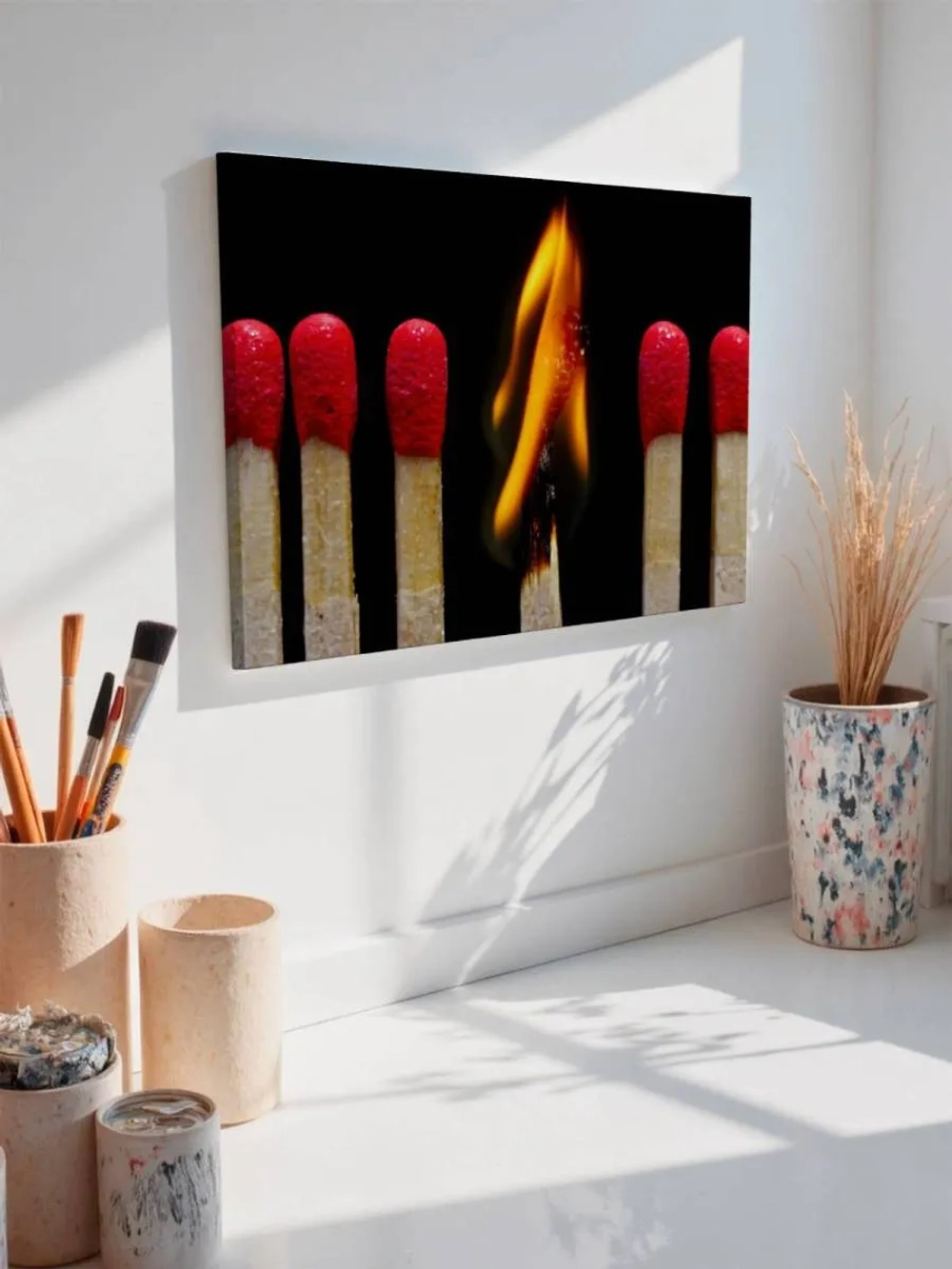 Картина на стену 40 X 50 Спички