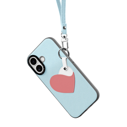 Чехол синего цвета (Love Edition) для iPhone 17, серия Luvy Series Case (со съемным ремешком) от Dux Ducis