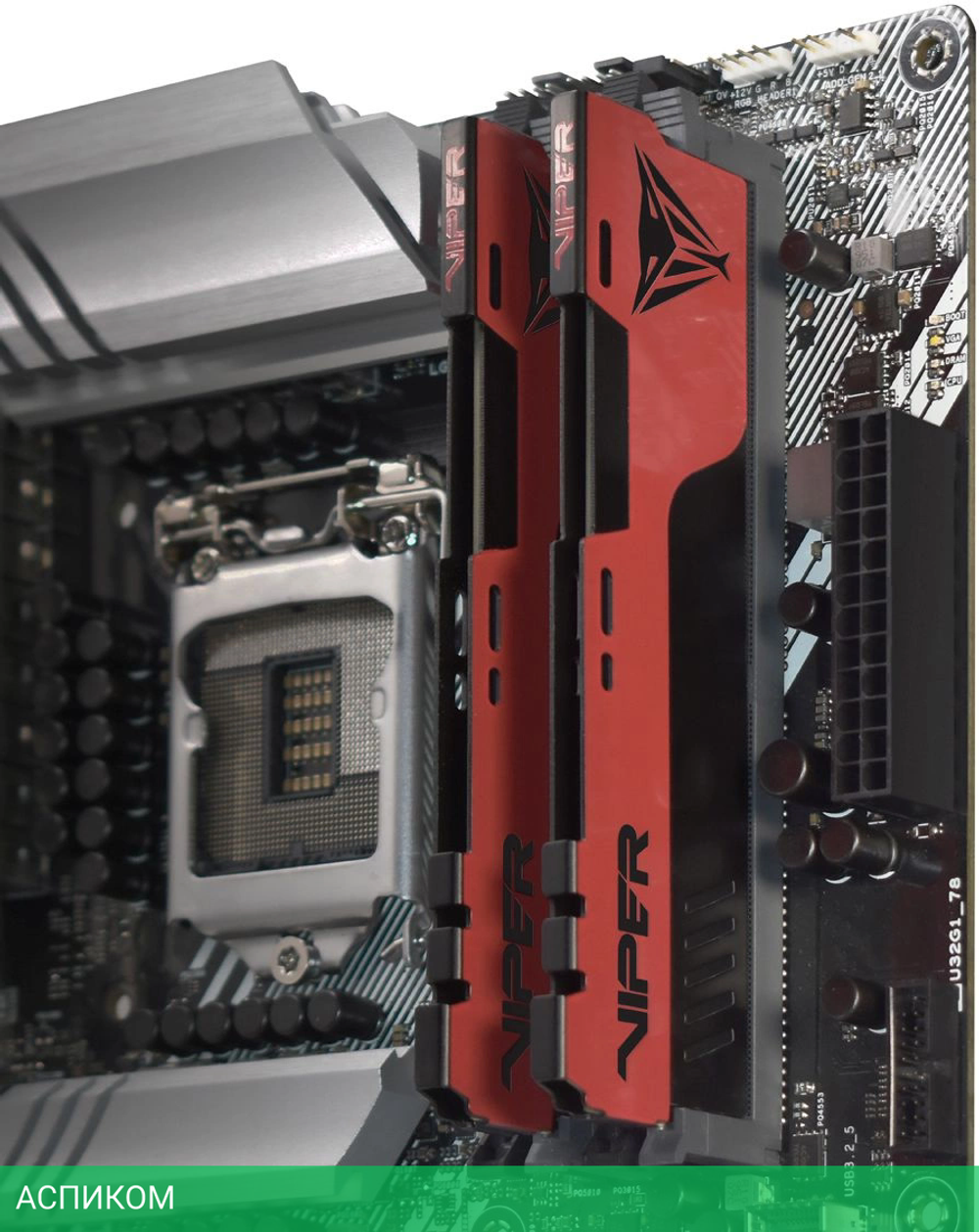 Оперативная память Patriot Viper Elite II RTL Gaming DDR4 2x32GB (PVE2464G400C0K)
