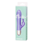 Сиреневый вибратор 17,5см с клиторальной стимуляцией ToyFa Flovetta Crocus 457708