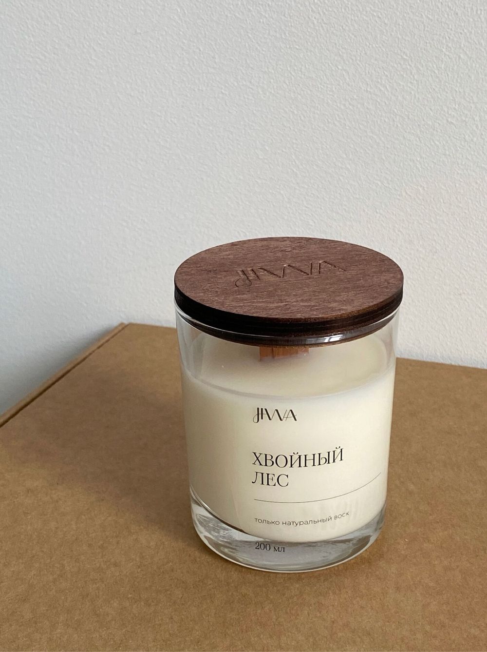 Свеча натуральная ароматическая JIWA 200 мл - Хвойный лес