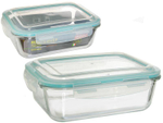 Контейнер 1л жаропрочное стекло с герметичной крышкой "Diafano"