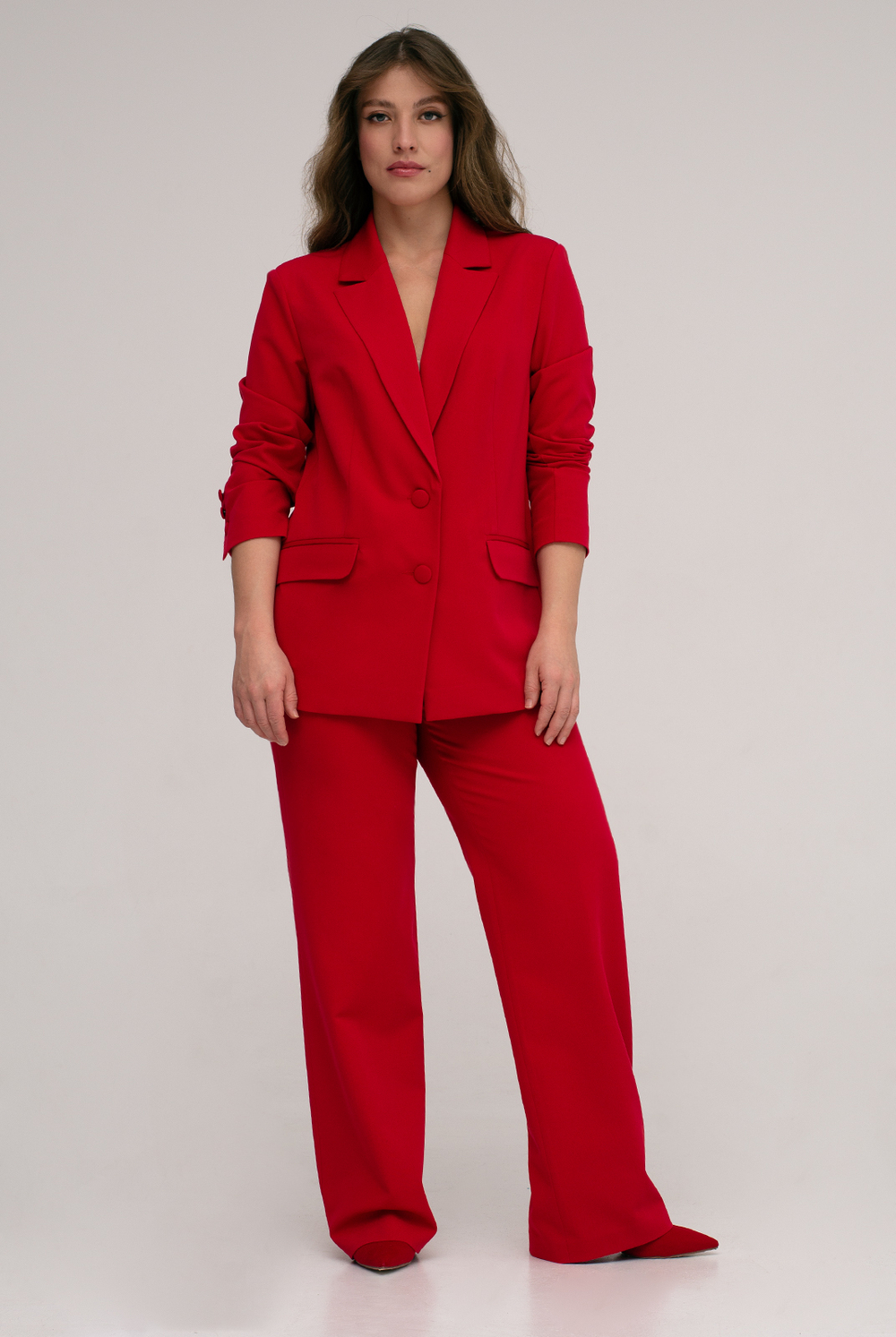 Брюки женские 3667зпа, красный #327Кр023667зпа